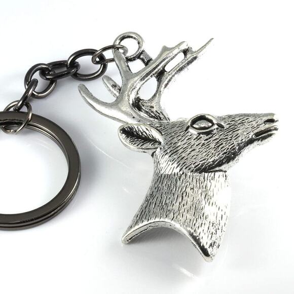 Deer Keychain - Deer Antler Keychain - Picture 6 of 9